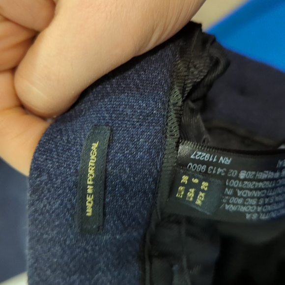 Massimo Dutti Dark Navy Midweight High Rise Dress Pants - Picture 10 of 11